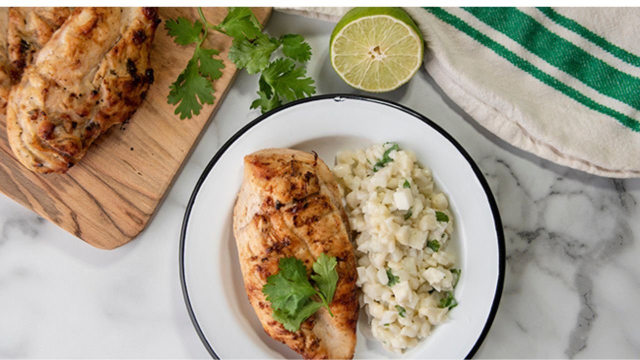 Coconut Lime Grilled Chicken and Rice